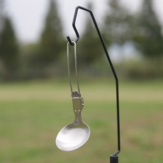 휴대용 캠핑 접이식 스테인리스 국자 뒤집개 야외 요리 조리도구