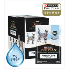 퓨리나 프로플랜 고양이 하이드라케어, 75g, 12개, 유리너리+스트레스