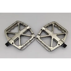 2024 와이드 광택 자전거 페달 도로 자전거 3 베어링 페달 산악 사이클링 미끄럼 방지, [05] Titanium color