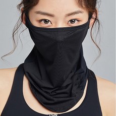 에스앤탑 UV 자외선차단 여름 쿨 마스크, 블랙