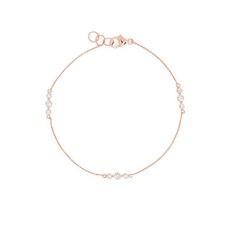 다나레베카디자인 아바 비 트리오 14K 로즈 골드 다이아몬드 브레이슬릿