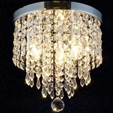 華燈惠 水晶吊燈LED燈水晶吸頂燈過道燈臥房吸頂燈