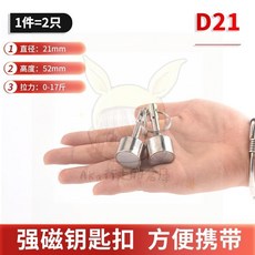 強磁鑰匙扣 磁性吊墜 不鏽鋼鑑定器, 1個, 强磁砝碼吊墜D22mm（2只）