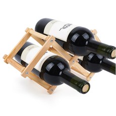 일공이상점 원목 2구 와인 거치대 선반형