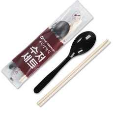 씨앤몰 CN 일회용 수저세트(고강도) 인생맛집 인쇄 50개, 1개, 50세트