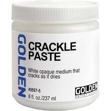 수채화 물감 전문가용 미술 캔버스용 골든 크래클 페이스트 8온스. Jar 전문 아크릴 매체 불투명, 수채화 물감 전문가용 미술 캔버스용 골든 크래클 페이스