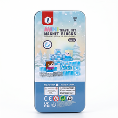 透明磁力積木 炫彩光影效果, 冰雪世界, 1個