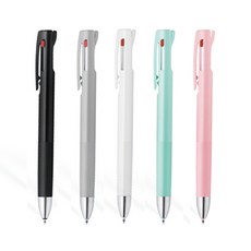제브라 블렌 3색 볼펜 0.7mm B3A88, 그레이, 그레이, 1개