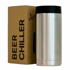 VINAMIGO 不鏽鋼 500ml 罐裝啤酒冷卻器, 1個, 經典黑