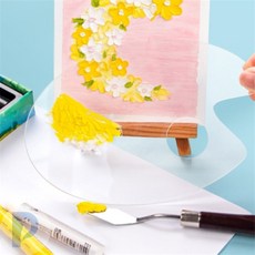 아크릴 팔레트 타원형 2개입 10x15cm 미니파렛트