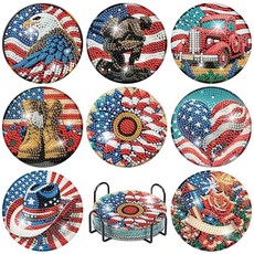 갠터 던스 데이 다이아몬드 아트 페인팅 터 키트 홀더가 있는 8 초보자용 DIY