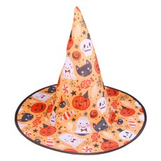 萬聖節巫婆帽，角色扮演服裝配件，派對主題裝扮，節慶造型帽子, 隨機, 1個