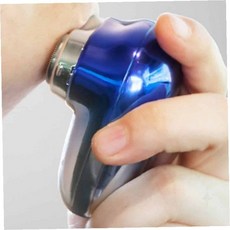 휴대용 전기면도기 메탈릭 블루 충전식 남성 수염 정리 트리머 여행용 출장용 학생용, 상세페이지 참조, 상세페이지 참조