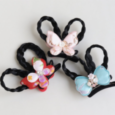 라니엔젤 비단 선녀 머리핀 한복 집게핀