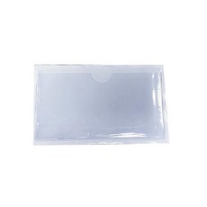 標簽袋 透明軟膜背膠標簽袋 自粘插帶膠塑料物料標識卡袋, 1個, 橫款5*7 50個