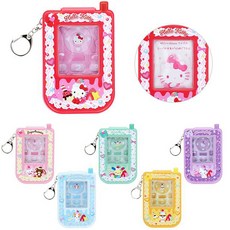 산리오캐릭터즈 패스케이스(카드케이스) 키링(키홀더)_Y2K 휘핑데코, 우사하나(034782)