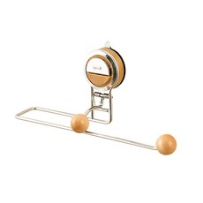 비비드 벌브 원목 무타공 흡착식 키친타월걸이, 1개, 우드