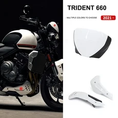 Trident 660 오토바이 액세서리의 새로운 기능 앞 유리 및 엔진 보호 아래 하단, Bright black