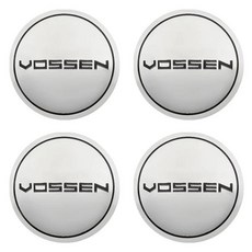 휠캡 허브스페이스 VOSSEN 로고 배지 자동차 휠 허브 센터 캡 스타일링 림 커버 엠블럼 스티커 장식 액서리 56mm 60mm 트당 4 개 [호환], 56MM Whtie