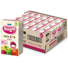 매일유업 요미요미 유기농주스 24팩 과일야채주스 125ml, 5박스