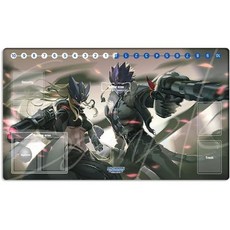 새로운 DTCG 듀얼 플레이매트 디지몬 디아보로몬 트레이딩 카드 게임 TCG CCG 매트 패드 무료 가방 ZD002453SM, Zd002-668-sm