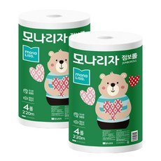 모나리자 점보롤 2겹 220m, 2개, 4개입