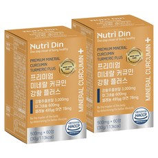 뉴트리딘 프리미엄 미네랄 커큐민 강황 플러스, 60정, 2개