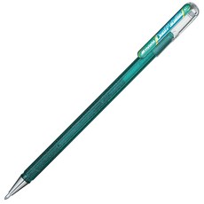 펜텔아츠 글리터 젤 잉크 듀얼 메탈릭 1.0mm 컬러 볼펜, 그린 + 메탈릭 블루, 1개