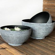 가벼운 대형 플라스틱 연꽃 수반 화분 수경 어항, 스톤화이트