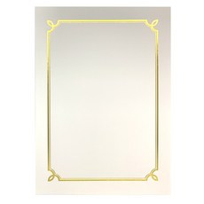 상장팩토리 금박 상장용지 180g, 순백색(돼지꼬리), 50개