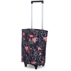 핑크트리샵 장바구니 캐리어, 러브블랙, 1개