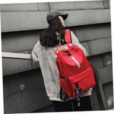 스트랩 백팩 레터링 학생백팩 79000EA 1EA, ONE, 레드