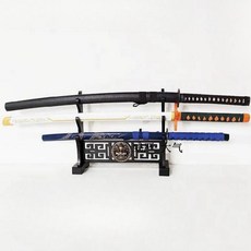 목검 거치대 3단 전시대 장식용 받침대 죽도 무술 장검, 1단 블랙