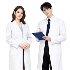 화학 대학생 실험복 고급 약사 의사 가운 실습복 간호사 물리치료사 영양사 가운 위생복