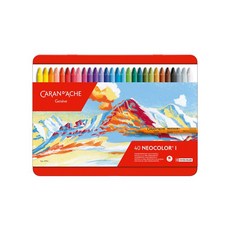 Caran d'Ache Neocolor I 專家級 油性蠟筆套組 40色, 1個