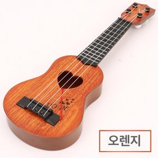 프렛 우쿨렐레 갈색 소프라노 우드 넥 로즈우드 베이스 현악기 현 테너 기본 지판, 1개, 38cm 오렌지, 기본 모델명/품번