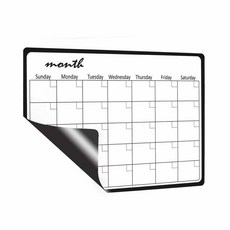 월간계획표 이동식 자석 부착식 화이트 보드 일정표, 단품