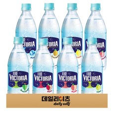 웅진 빅토리아 트레비 라인바싸 탄산수 8가지맛 (플레인 파인애플 자두 청포도 레몬 라임 자몽 복숭아), 1박스, 500ml