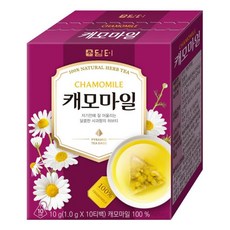 담터 꽃 잎 고급 과일 건강 카페 오피스 허브 티 차 캐모마일 10T 1개, 10개입