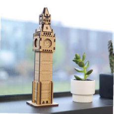 63빌딩모형 빅벤 건물 건축 나무 조립 모형 DIY 만들기, 본상품
