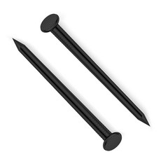 에타우에 블랙 카본스틸 못 3/4인치 1000개 벽 목재용, 2 Inch, Silver