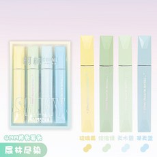新款闪光笔闪闪荧光标记笔亮晶晶手账闪金粉神仙流沙笔划重点, 1個裝, 673-4A层林尽染:如图