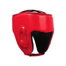 무에타이 헤드기어 태권도 훈련 보호 헬맷 복싱 격투 훈련용 얼굴 보호대 헬멧-7, 1개, M 레드