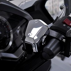 Panical 크롬 프론트 브레이크 마스터 실린더 커버 브레이크 클러치 오일 포트 트림 혼다 골드 윙1800 GL1800 GL1800B F6B 2018-2023 LR (R) 용