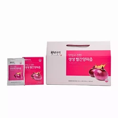(천년누리/남영제약)국내산 원료만을 사용한/맛있고 진한 생생 빨간 양파즙 90ml x 30포 x 2box, 1개