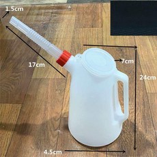 플라스틱 눈금 오일통 세제계량컵 주전자형 계량용기, 1개, 1L, 2L