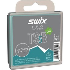 픽픽 SWIX 왁스 PRO 최고속도 TSBTS05B4 TS5 블랙 40g 솔리드 스키 스노우보드 404663, 1개