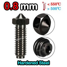 Anycubic Kobra 2 용 도매 노즐 Kobra2Kobra2 ProNeo Kobra2 PlusMax 강화 3D 프린터 깍지 1 10 개, Hardened Steel-0.8mm