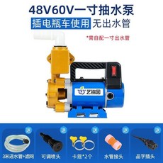 水泵 澆菜神器 農用灌溉抽水機 12V 48V 220V大功率家用澆花澆水機, 48V60V（插電瓶車）無出水管