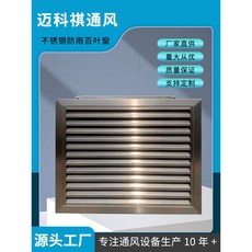 不鏽鋼防雨百葉窗, 1個, 250*250MM內徑190mm